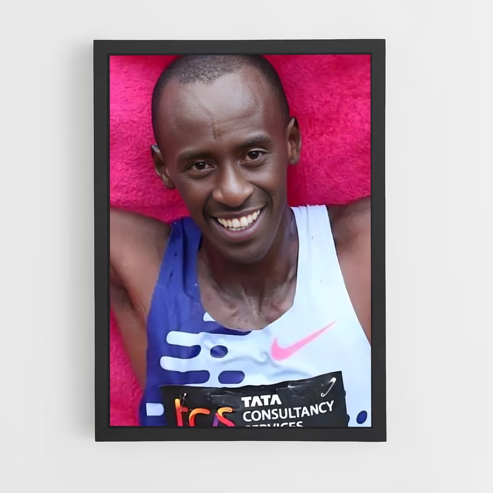 Poster Kelvin de kiptum – affiche Athlétisme (vue 2)